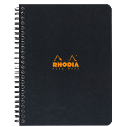 Rhodia Classic Wirebound Notebook - Medium - Black - Lined